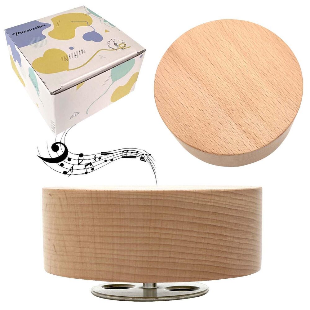 7356 You are My Sunshine Music Box, Center Rotating 10cm Round Solid Wood